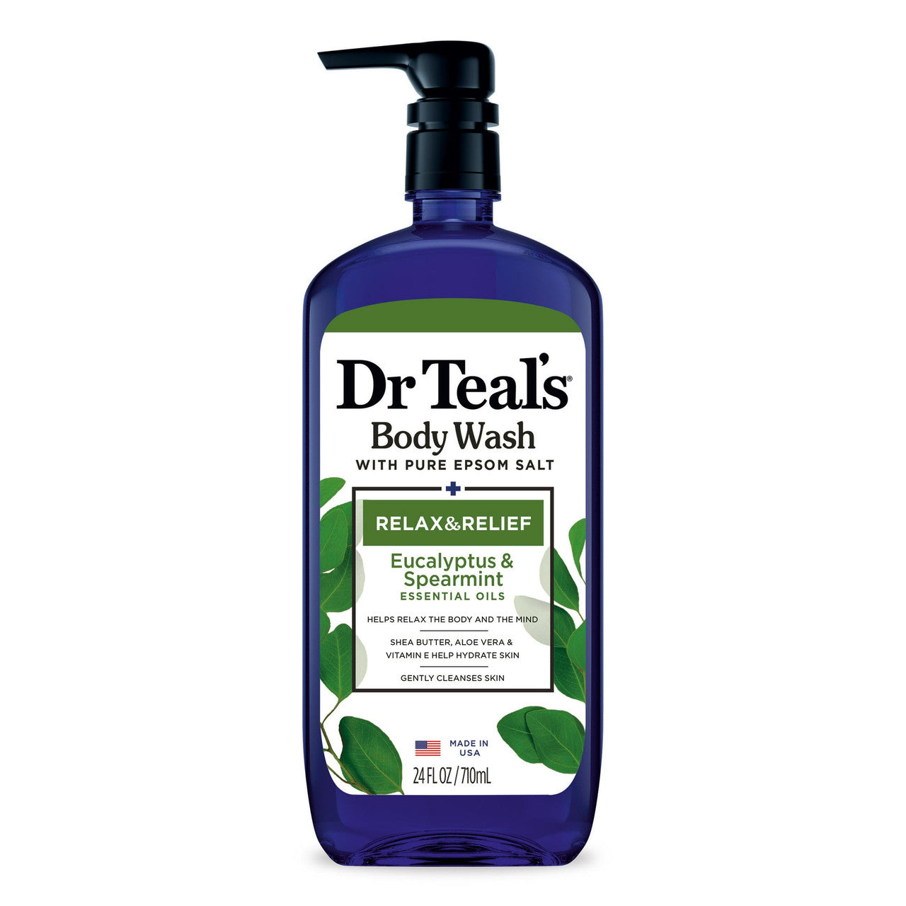 Dr. Teals Relax And Relief Ultra Moisturizing Body Wash With Eucalyptus Spearmint - 24 Oz